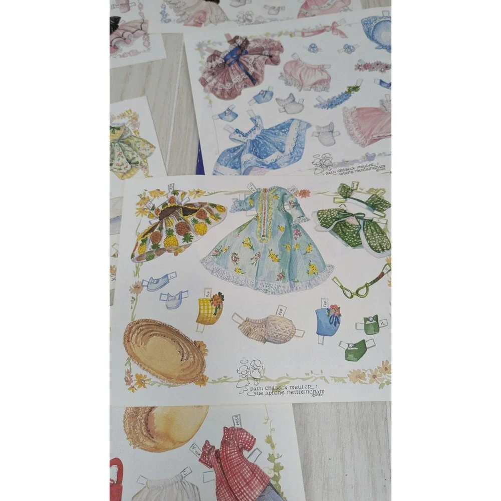 Ginny Patti Chilbeck Meulen Paper Dolls Clothes Vintage 1984 Uncut